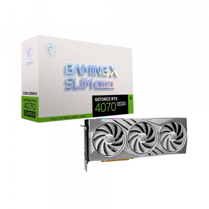 TNC Store Card Màn Hình MSI GeForce RTX 4070 SUPER 12G GAMING X SLIM White