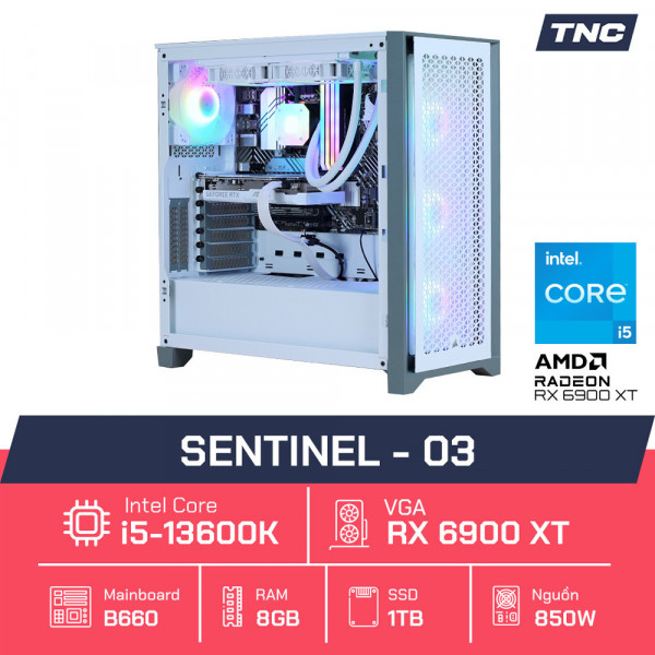Sentinel - 03 (i5 13600K/ B660 / 16GB/ 1TB/ RX 6900XT/ 850W)