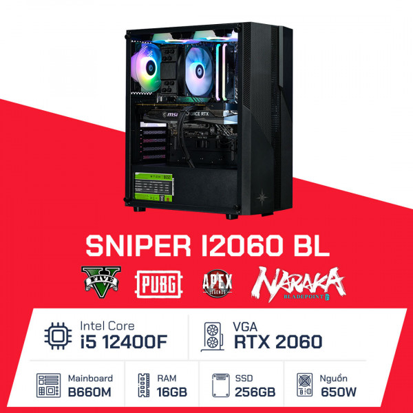 PC Gaming - Sniper I2060 - BL