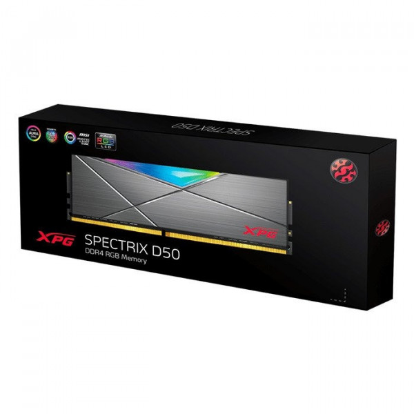 RAM Adata XPG D50 DDR4 RGB 8GB 3200Mhz - Black
