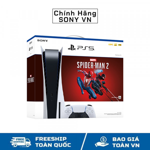 Máy Chơi Game Sony Playstation 5 (PS5) Standard Spider-Man 2 Bundle - Hàng Chính Hãng
