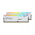 Ram Kingston FURY Beast RGB White 32GB (2x16GB) DDR5 bus 5600Mhz (KF556C40BWAK2-32)