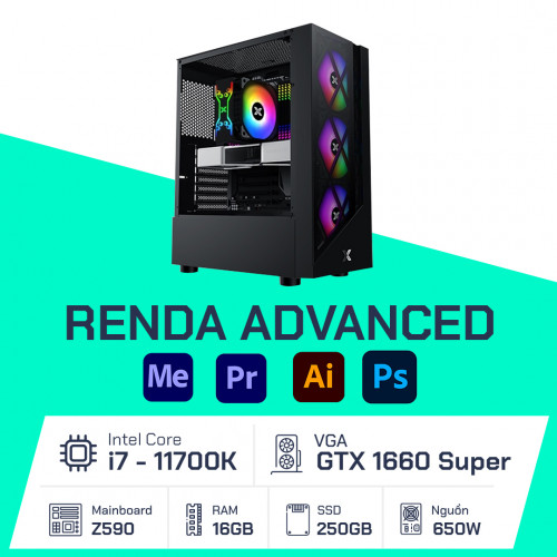 PC Đồ Họa - Renda Advanced - i7 11700K/16GB/ GTX 1660 Super