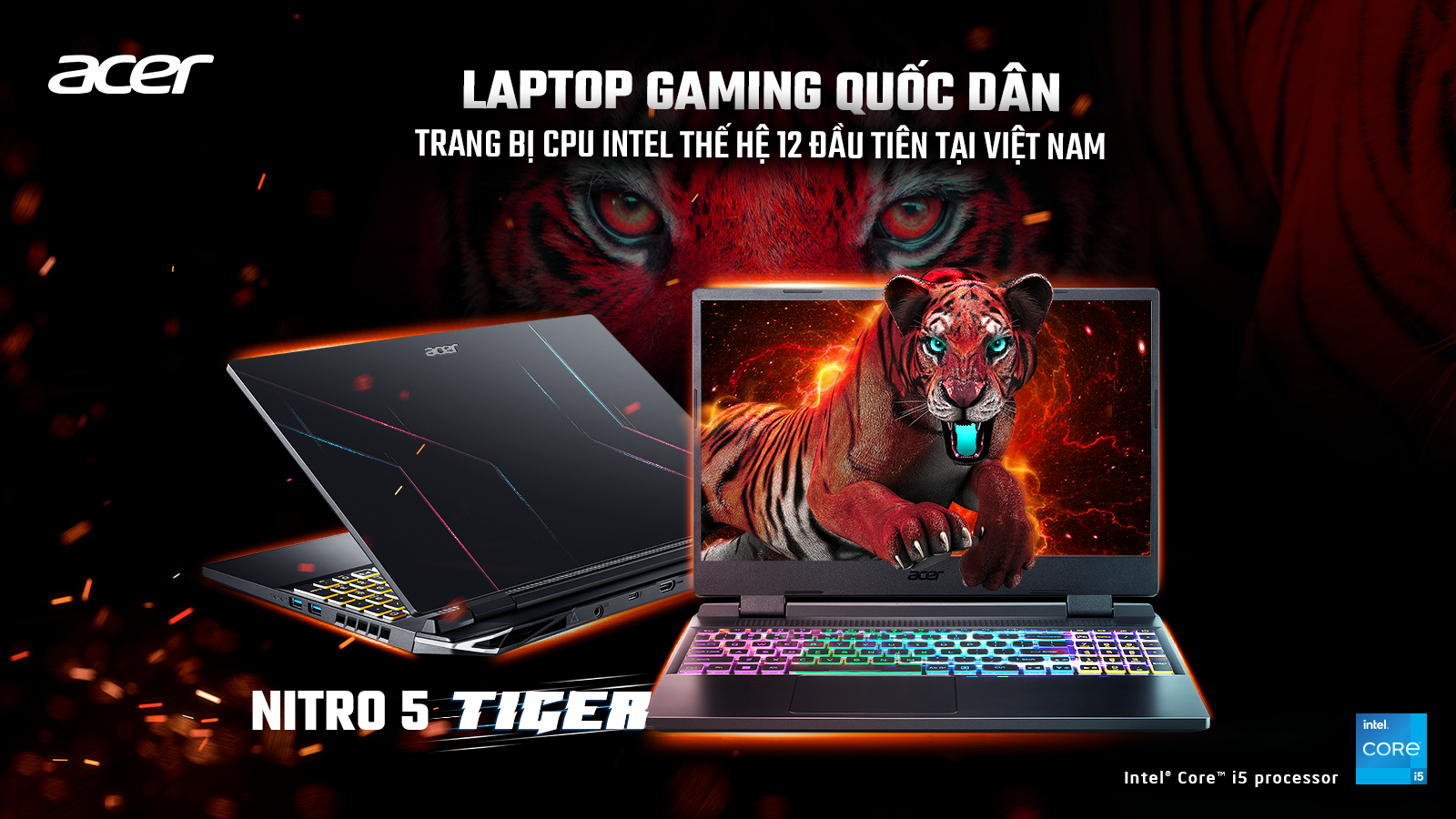 Laptop Gaming Acer Nitro 5 Tiger AN515-58-52SP