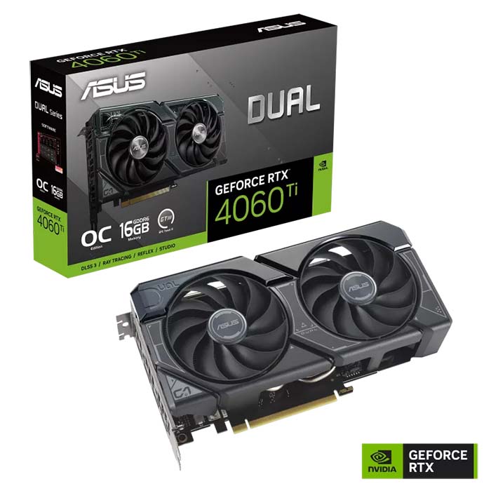 TNC Store Card Màn Hình ASUS Dual GeForce RTX 4060 Ti OC Edition 16GB GDDR6