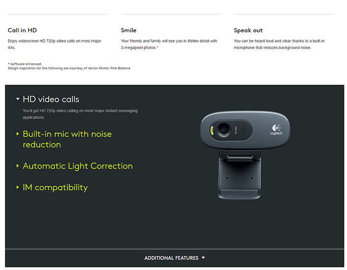 Webcam Logitech C270