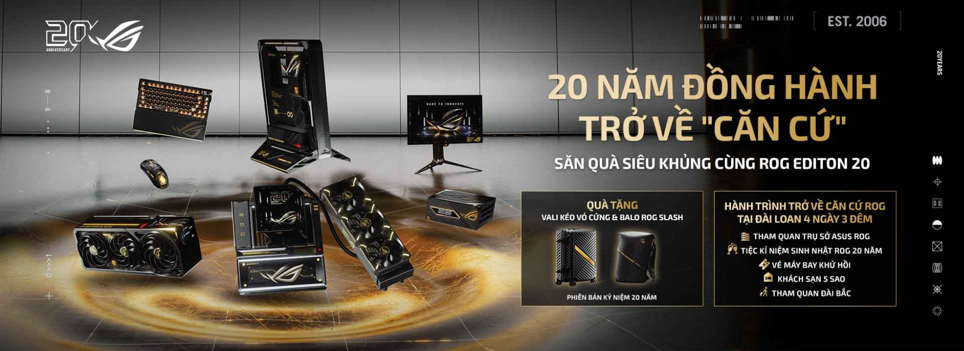 Banner 20 Năm Đồng Hành Trở Về Căn Cứ ASUS PC