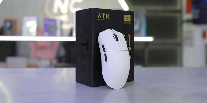 TNC Store Chuột Không Dây ATK Blazing Sky X1 PRO MAX Tri Mode Màu Trắng
