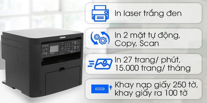 TNC Store Máy in laser đen trắng Canon MF241D (Print/ Copy/ Scan/ Duplex)