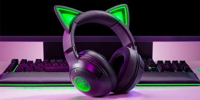 TNC Store Tai Nghe Gaming Razer Kraken Kitty V2 BT Kitty Ears - Black (RZ04-04860500-R3M1)