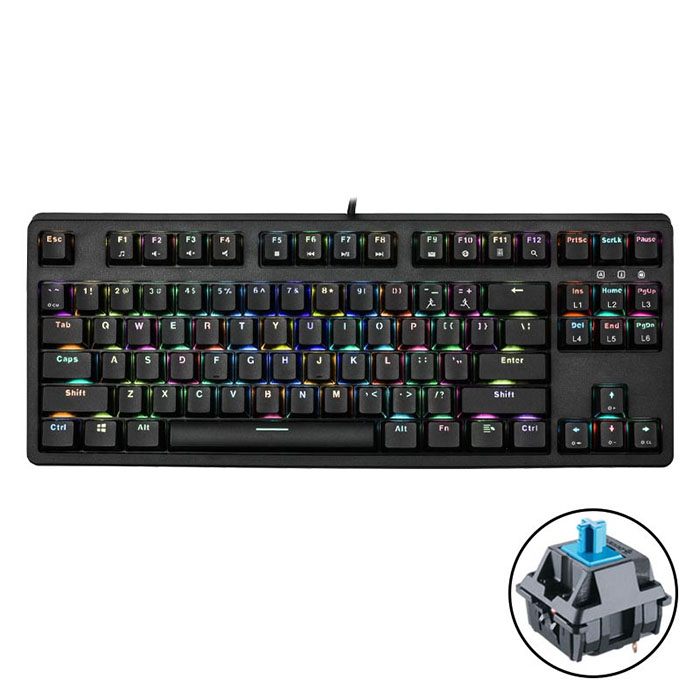 TNC Store Bàn phím cơ E-DRA EK387 V2 TKL Blue Switch