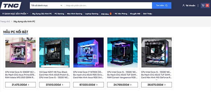 TNC Store Cách Sửa Cấu Hình Mẫu Của Build PC TNC