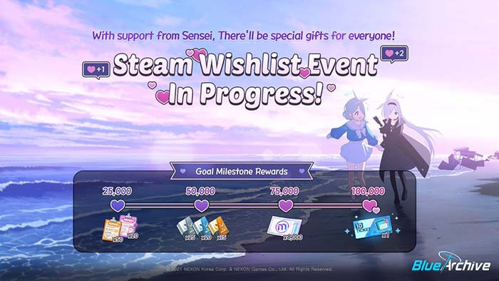 TNC Store Blue Archive Steam - Sự Kiện Doki Doki Heart Milestone
