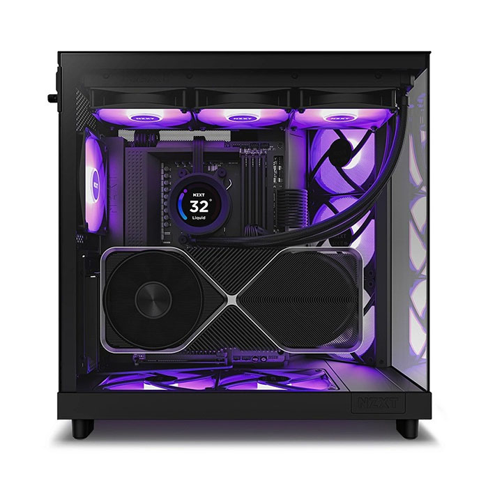 TNC Store Vỏ Case NZXT H6 Flow RGB Black