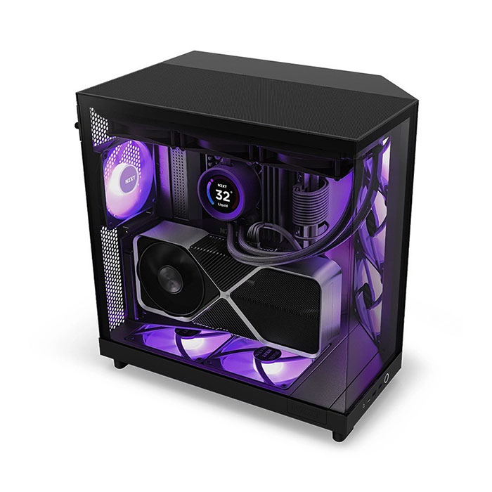 TNC Store Vỏ Case NZXT H6 Flow RGB Black