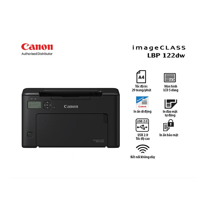 TNC Store Máy In laser Đen Trắng Canon LBP122DW 