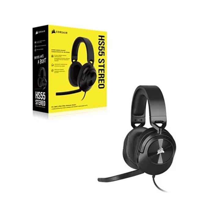 TNC Store Tai nghe Corsair HS55 Stereo Carbon