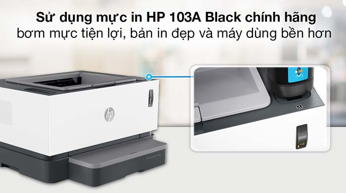 TNC Store Máy In Đen Trắng HP Neverstop Laser 1000A (4RY22A) - Đơn Năng