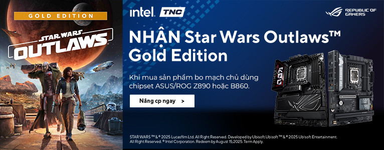 Khuyến Mãi Asus Tặng Code Game Star Wars Outlaw Gold Edition