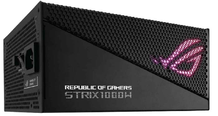 TNC Store Nguồn ASUS ROG STRIX AURA GAMING PCIE 5.0 1200W 80 Plus Gold Full Modular