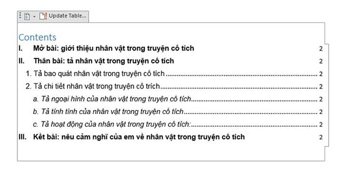 TNC Store Hướng Dẫn Cách Tạo Mục Lục Tự Động Trong Word