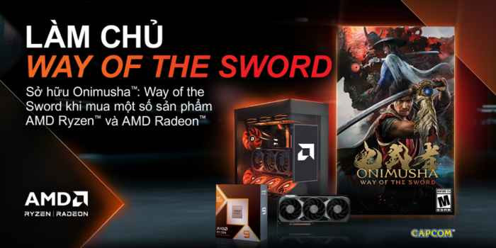 TNC Store CTKM Chọn AMD, Sở Hữu Code Game Onimusha: Way Of The Sword Miễn Phí Tại TNC Store