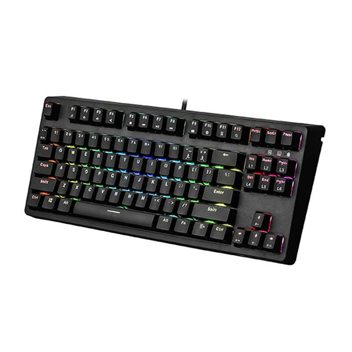 TNC Store Bàn phím cơ E-DRA EK387L RGB Brown Switch