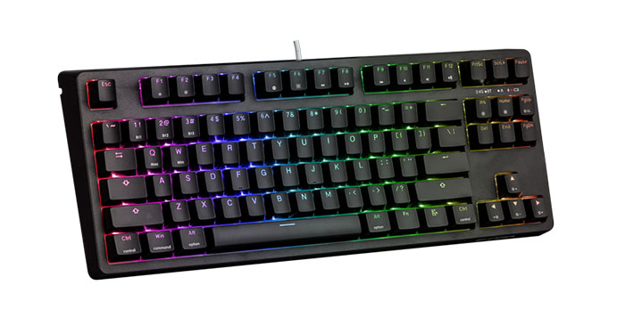 TNC Store Bàn phím cơ E-DRA EK387W RGB Wireless Gateron Black Switch