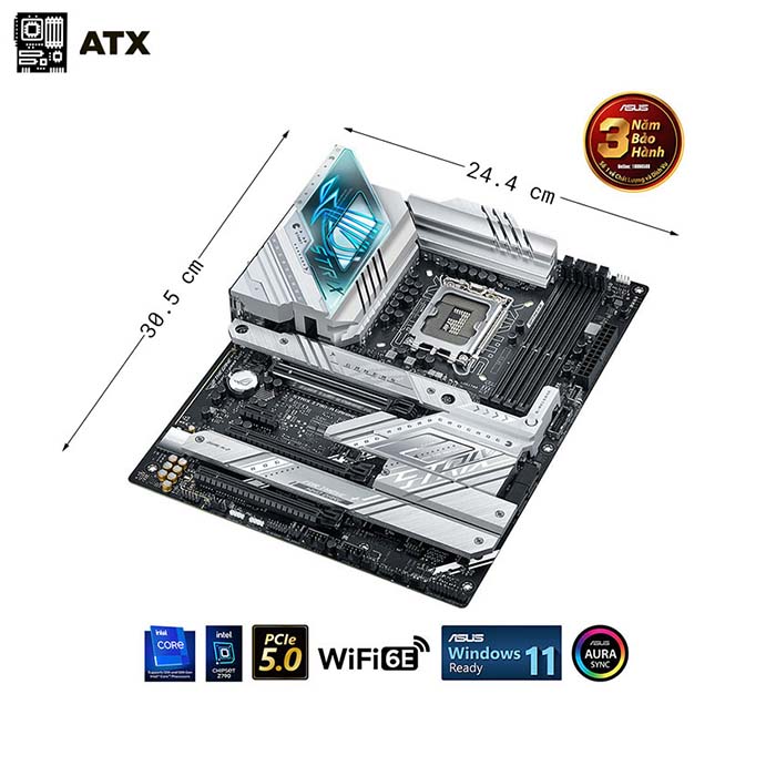 TNC Store Bo Mạch Chủ Asus ROG STRIX Z790-A GAMING WIFI D4