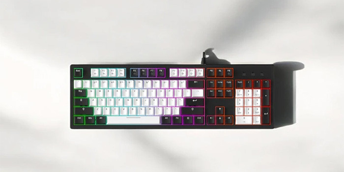 TNC Store Bàn Phím Cơ Gaming DAREU EK104 White Black