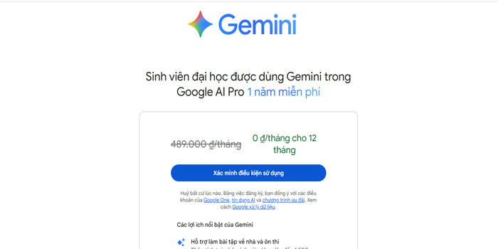 TNC Store Hướng Dẫn Chi Tiết Đăng Ký Gemini Pro Miễn Phí Cho Sinh Viên