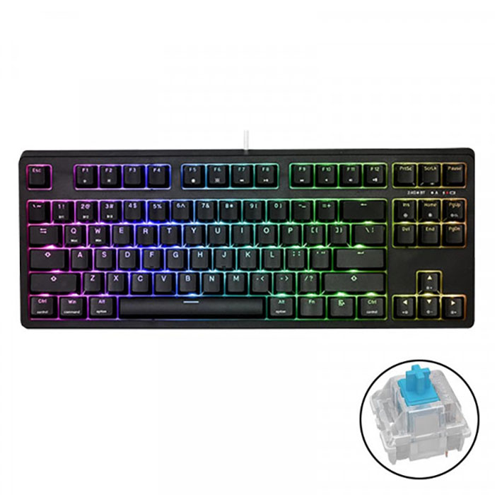 TNC Store Bàn phím cơ E-DRA EK387W RGB Wireless Gateron Blue switch