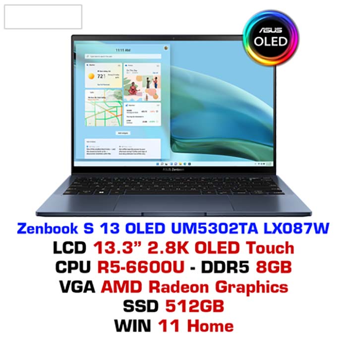 TNC Store Laptop ASUS ZenBook S 13 OLED UM5302TA LX087W