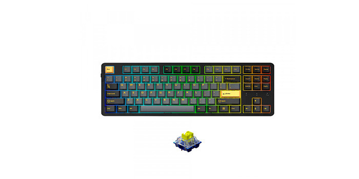 TNC Store Bàn Phím Cơ Gaming DAREU EK87 Pro Black Golden