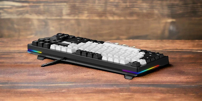 TNC Store Bàn Phím Cơ Gaming DAREU EK87 v2 PBT White Black