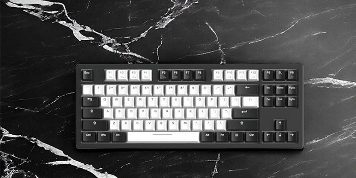TNC Store Bàn Phím Cơ Gaming DAREU EK87 v2 PBT White Black