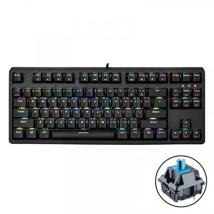 TNC Store Bàn phím cơ E-DRA EK387L RGB Blue Switch