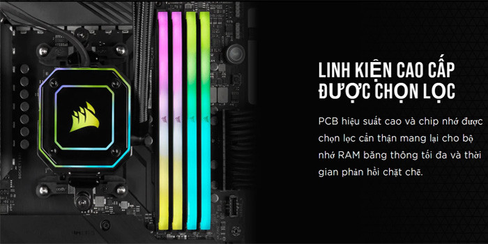 TNC Store RAM Corsair Vengeance RGB 64GB (32GBx2) DDR5 Bus 6000MHz (CMH64GX5M2B6000C38)