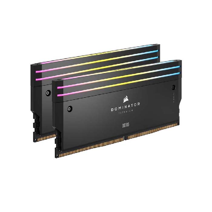 TNC Store RAM Corsair Dominator Titanium RGB 32GB (16GBx2) DDR5 Bus 7000MHz (CMP32GX5M2X7000C34)