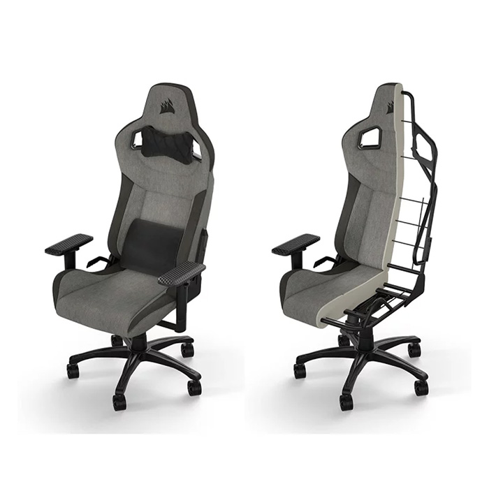 TNC Store Ghế Gaming Corsair T3 RUSH Grey Charcoal CF-9010056-WW