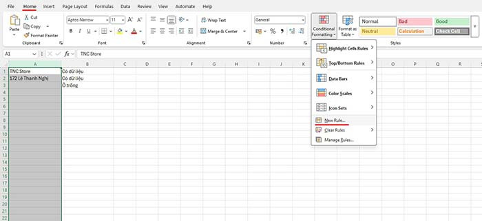 TNC Store Hàm Len Trong Excel