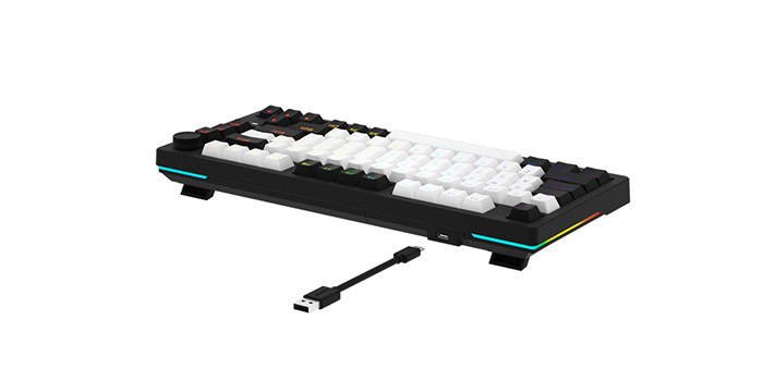 TNC Store Bàn Phím Cơ Gaming DAREU EK75 White x Black