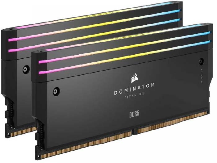 TNC Store RAM Corsair Dominator Titanium RGB 48GB (24GBx2) DDR5 Bus 7000MHz (CMP48GX5M2B7000C36)