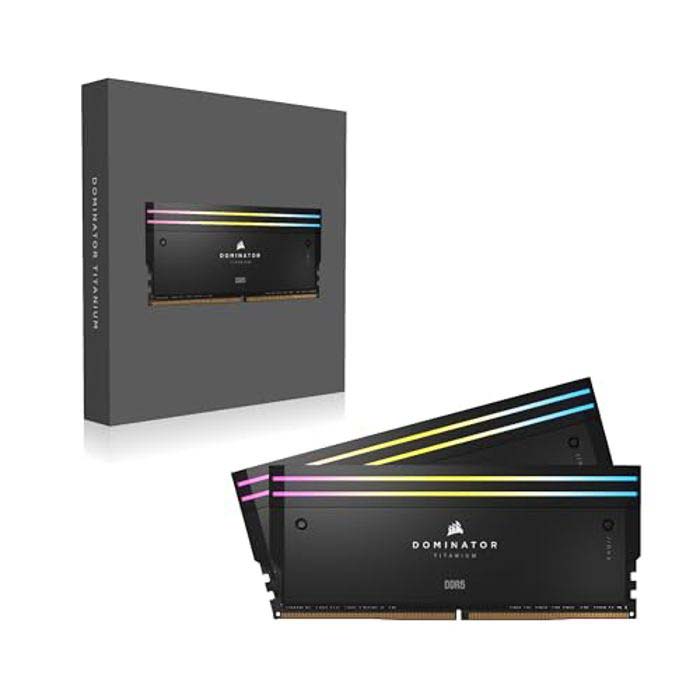 TNC Store RAM Corsair Dominator Titanium RGB 48GB (24GBx2) DDR5 Bus 7200MHz (CMP48GX5M2X7200C36)