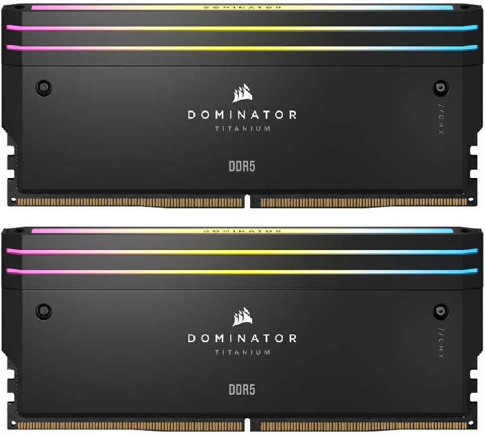 TNC Store RAM Corsair Dominator Titanium RGB 48GB (24GBx2) DDR5 Bus 7200MHz (CMP48GX5M2X7200C36)