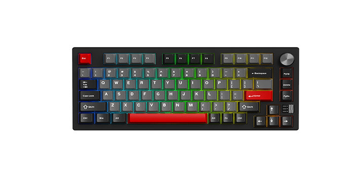 TNC Store Bàn Phím Cơ Gaming DAREU EK75 PRO AL Black Red - Cloud Switch