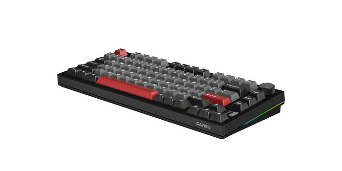 TNC Store Bàn Phím Cơ Gaming DAREU EK75 PRO AL Black Red - Cloud Switch
