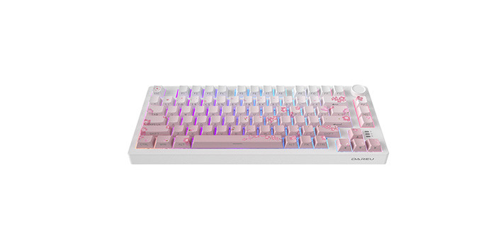 TNC Store Bàn phím cơ Gaming DAREU EK75 PRO Sakura Pink