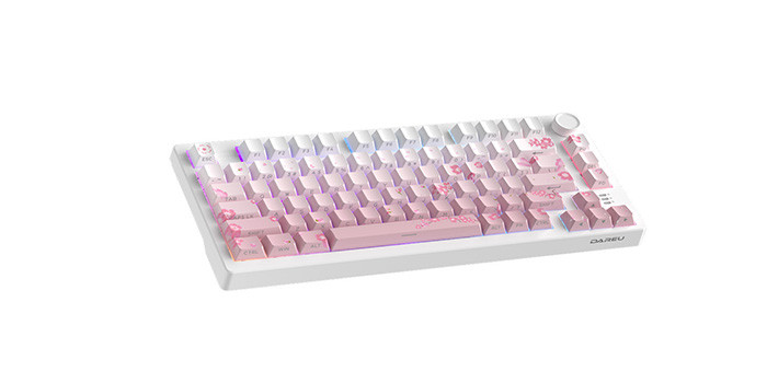 TNC Store Bàn phím cơ Gaming DAREU EK75 PRO Sakura Pink