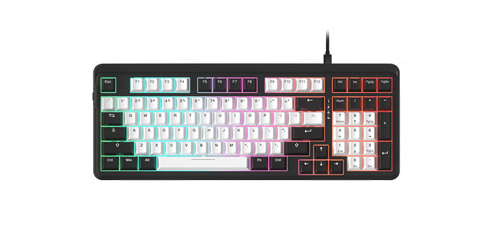 TNC Store Bàn Phím Cơ Gaming DAREU EK98 White x Black